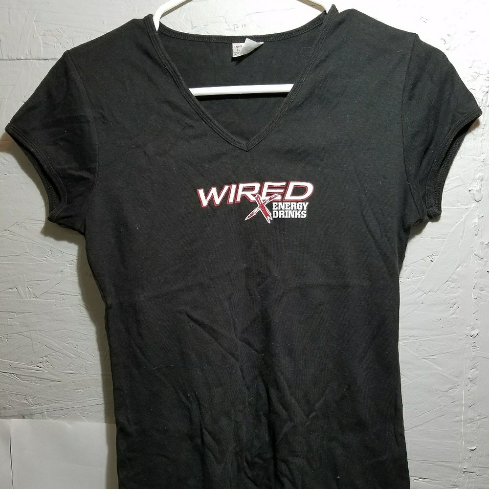 💝SALE🌹Wired energy drink V-neck tee shirt
